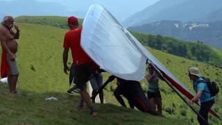 XXII World Hang Gliding Championshiphighlights della splendida task n8 [upl. by Elcarim]