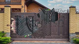 150 Luxury Modern Main Wrought Iron Gates Design Ideas for House 2024  Latest Wood Iron Steel Gate [upl. by Hetti806]