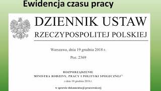 Ewidencja czasu pracy [upl. by Bittencourt517]