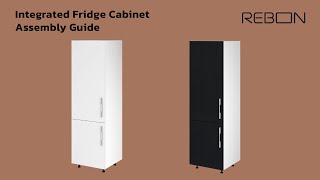 Integrated Fridge Cabinet Assembly Guide [upl. by Nelg]