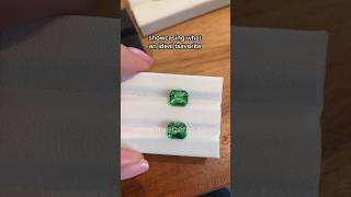 Green Tsavorite 4 carat matched pair [upl. by Lucchesi]