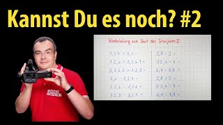 Wiederholung zum Schulstart Teste Dich  Teil 2 Kommazahlen [upl. by Ykcim506]