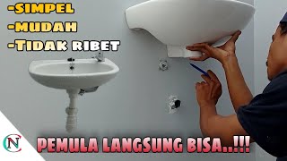 Cara pasang wastafel cuci tanganmuka  simple dan mudah [upl. by Amadeus]