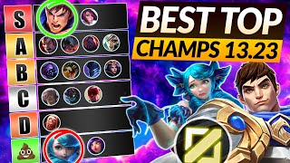 NEW TOP LANE Champions TIER LIST for 1323  LoL Meta Guide [upl. by Akineg106]