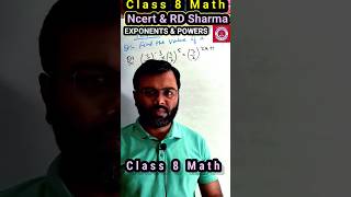 ncert class 8 math exponents and powers ch 10  chapter 12 class 8 math maths exponents shorts [upl. by Ailil434]