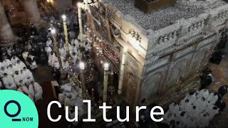 Maundy Thursday Pontifical Mass Begins in Jerusalem Before Easter [upl. by Corotto]