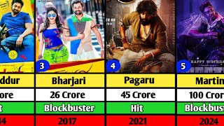 Dhruva Sarja Hits and Flop Movie List  Pagaru  Martin [upl. by Anhsirk]