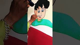 How to create cartoon paintingart artist viral videoR artist 🎨🖌️ [upl. by Nomead]