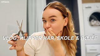 VLOG KLIPPER MIT HÅR BØJLETANDLÆGE amp SKOLE [upl. by Jt]