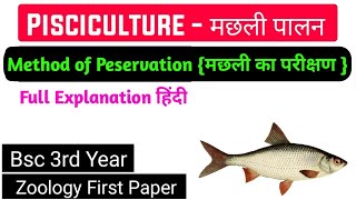 Pisciculture  Fish Preservation And Processing •मछली परिक्षणwhat is Salting •Bsc Zoology [upl. by Elene]