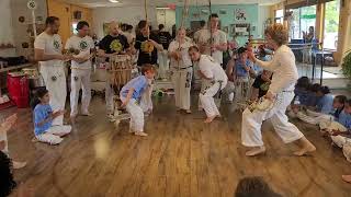 Aranha and Chicote playing in the Roda during our Kids Batizado graduation  June 2024 [upl. by Ganley]