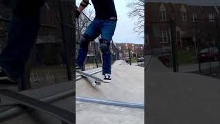 Skating  Early Grabs Fakie Shuvit Ollies Down Ledges shorts skateboarding [upl. by Schuyler]