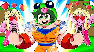 Spending 100000 To Rizz Girls As GOKU In Roblox Gym League [upl. by Lleinnad]