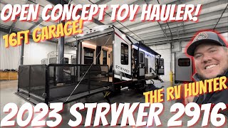 2023 Stryker 2916  Open Concept Toy Hauler with 16ft Garage [upl. by Ezalb]