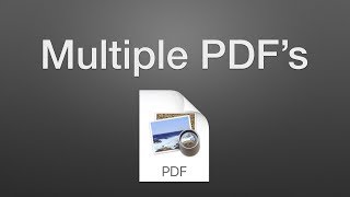 How to Combine Multiple PDFs into One on a Mac [upl. by Ybbob]