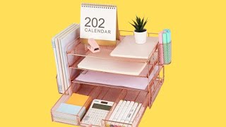 Gianotter Paper Letter Tray Organizer with File Holder 4Tier Desk Accessories [upl. by Roach]