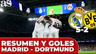 REAL MADRID vs BORUSSIA DORTMUND  Resumen y goles  AUDIO CARRUSEL [upl. by Alessig]