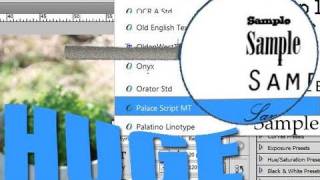 Photoshop Tip 4  Display Larger Font Previews [upl. by Lexi867]