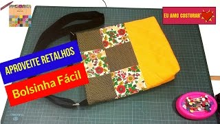 Aproveite os Retalhos4 DIY Como Fazer Bolsinha Fácil [upl. by Joy609]