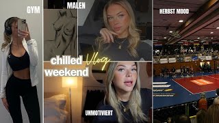 chilled weekend VLOG coffee dates unmotiviert Bild Malen amp Verhütungs Realtalk [upl. by Orford]