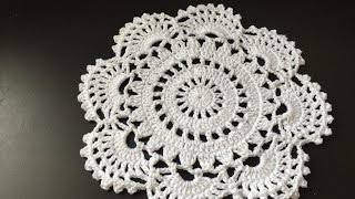 Comment faire un tapis ou un grand napperon au crochet tuto debutante [upl. by Geraint]