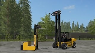 Farming Simulator 17  Komatsu EX50  Genkinger EGG12 [upl. by Filmer]