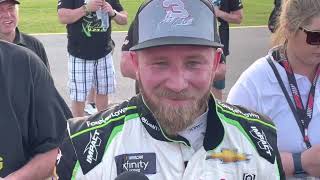 Jeffrey Earnhardt on Emotional Second Place Run in No 3 Car at Talladega [upl. by Emelda279]