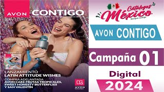 Catálogo AVON CONTIGO Campaña 1 2024 [upl. by Dranrev]