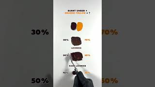 Guess the last color made by Burnt Umber and Orange yellow colormixing asmr [upl. by Nosbig]