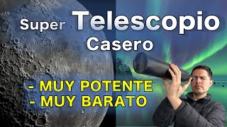 Haz tu propio TELESCOPIO Casero  super potente  muy barato  super fácil de hacer [upl. by Poppo]