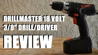 Harbor Freight DrillMaster 38quot 18 Volt Drill Review [upl. by Teria510]