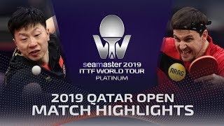 Timo Boll vs Ma Long  2019 ITTF Qatar Open Highlights R16 [upl. by Ileyan]