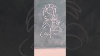 How to draw s from flower it is easy to draw viral trending art ytshorts [upl. by Ryley]