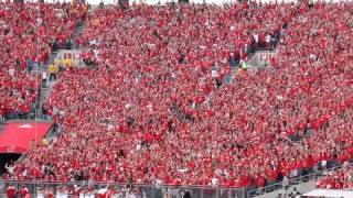 WISCONSIN JUMP AROUND in student section at Camp Randall Madison [upl. by Kinelski906]