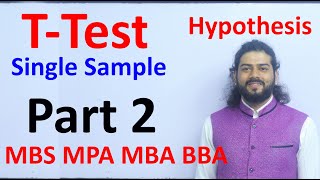 T test Part 2 Single Sample Hypothesis Test MBS First Semester Statistics TU Solution in Nepali [upl. by Rennoc]