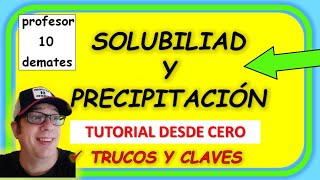 Equilibrios de solubilidad y precipitación Ejercicios resueltos desde cero Índice Química [upl. by Adaiha432]