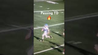 Passing touchdown 🔥 6th grade quarterback football [upl. by Airdnas164]