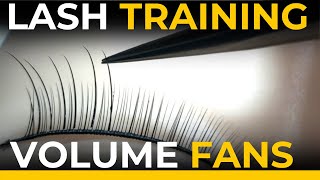 Beginners Lashing Guide Eyelash Extensions  How To Make Volume Fans [upl. by Zoe]