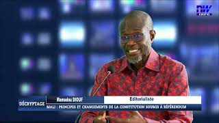 Mali  principes et changements de la constitution soumis à référendum [upl. by Hplodnar]