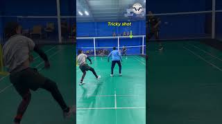 Badminton Trick shot 🔥🔥🏸 badminton badmintontrickshot badmintonworld badmintonindia shortsviral [upl. by Nosraep704]