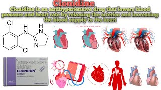 Clonidine  INFORMATION  Clonidine Uses  How Clonidine works Common side effects of Clonidine [upl. by Lessard884]