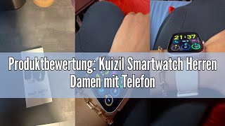 Produktbewertung Kuizil Smartwatch Herren Damen mit Telefonfunktion 191quot Fitnessuhr Damen 110Sp [upl. by Ahseik946]