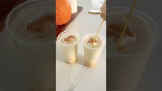 pumpkin spice milkshake pumpkinspice asmr asmrsounds snacks food sahmomlife sahm shorts [upl. by Nottnerb]