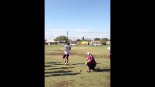 8th Grader Kicks 63 yard Field Goal in Practice [upl. by Keener401]