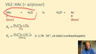 Zuurconstante en ionisatiegraad  voorbeeldopgave VERSIE 3 [upl. by Yasdnil576]