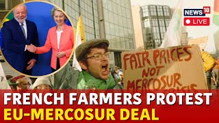 LIVE  French Farmers Protests 2024  EUMercosur Trade Deal  Emmanuel Macron  Paris  N18G [upl. by Fonda990]