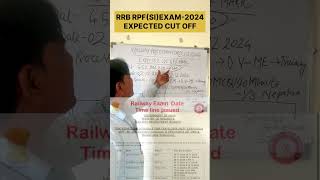 RPF SI EXPECTED CUT OFF 2024  RRB RPF SI EXAM DATE 2024  RAILWAY RPF SI EXAM DATE 2024 [upl. by Ebert380]