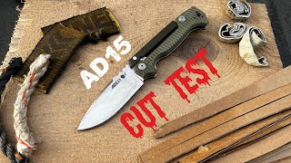 Cut Test Cold Steel AD15 Innovative Heavy Duty Fidgety [upl. by Inig]