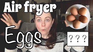 HARD BOILED AIR FRYER EGGS  AIR FRYER RECIPE [upl. by Crosley412]