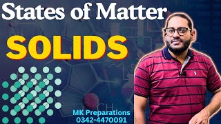 Solids  Properties of Solids  Types of Solids  NMDCAT Chemistry  Important MCQS of Solids [upl. by Fred]